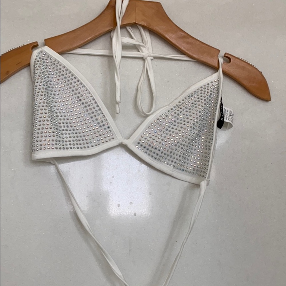 Dolls Kill Bedazzled Bikini Top